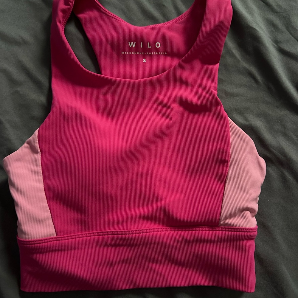 Women's Pink Sports Bra - Picture 2 of 4